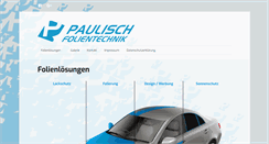 Desktop Screenshot of paulisch-folientechnik.de