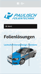Mobile Screenshot of paulisch-folientechnik.de